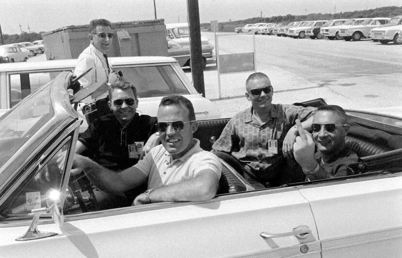 Rolling up like the Beatles on tour.